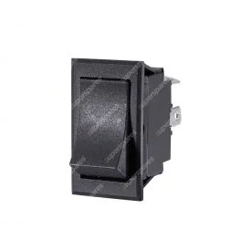 Narva Off/On Heavy Duty Rocker Switch with push on terminal - 63042BL