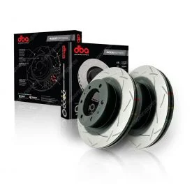2x DBA Front 4000 Series T3 Slot Design Disc Brake Rotors DBA42308S
