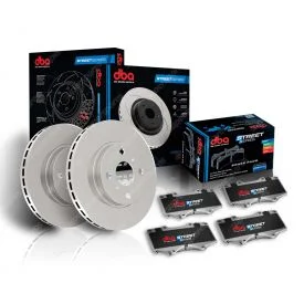 DBA Front Street En-Shield Disc Brake Rotors & Brake Pads DBA2105E & DB7599SS