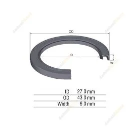 1 x Front Transmission Oil Seal for Holden Colorado RC Frontera UED55 Gemini