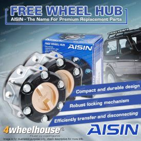 2 x Genuine Aisin Free Wheel Hubs for Toyota Hilux RN Series 30T FHT-006