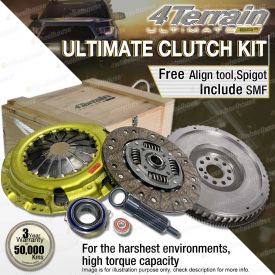 4Terrain Ultimate Clutch Kit Include SMF for Ford Ranger PJ PK 2.5 3.0L