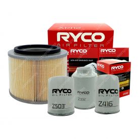 Ryco 4WD Air Oil Fuel Filter Service Kit - RSK14