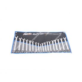SP Tools 18 Pieces of Combination ROE Spanner Set - Metric/SAE Cr-V Steel Wrench