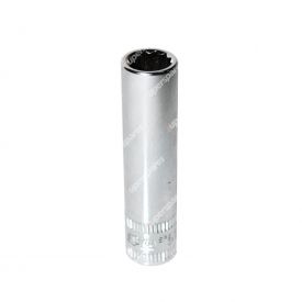 SP Tools 1/4 inch Drive Deep Socket Size 3/16 inch - 12 Point SAE Cr-V Steel