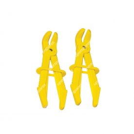 SP Tools 2 Pcs Small Line Clamp Set 90 Degree Offset Light Weight Non Conductive