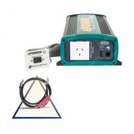 Enerdrive Epower 1000W 12V Pure Sine Wave Inverter and Fused Cable Kit