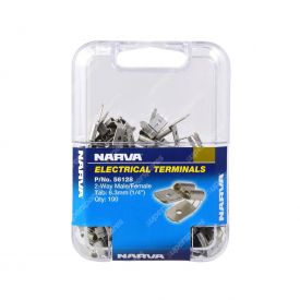 Narva Non Insulated - 56128 6.3 X 0.8mm (Pack of 100)