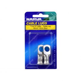 Narva 35mm2 10mm Stud Flared Entry Cable Lug - 57134BL Blister Pack
