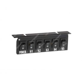 Narva Switch Panel With 6 Switches - 85113