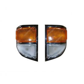 4WD Equip Front Left & Right Indicator Light Lens for Toyota Landcruiser 78 79