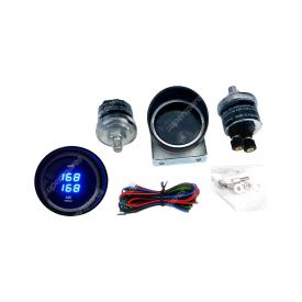 Airone GAUGE-DIGBLUE Digital LED Gauge with Blue Dual Display for Air Suspension Inc Senders