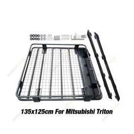 Fleetpro Steel Cage Roof Rack 135x125cm Bracket for Mitsubishi Triton MQ MR