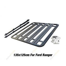 135x125cm Aluminium Alloy Roof Rack Flat Platform for Ford Ranger PX2 PX3 15-22