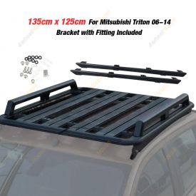 135x125cm Roof Rack Flat Platform & Rails for Mitsubishi Triton ML MN 06-14