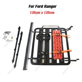 135x125 Roof Rack Flat Platform Kit Awning & Track Board for Ford Ranger Dual Cab