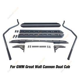Side Steps Brush Rail Bars Rock Sliders for GWM Great Wall Cannon Dual Cab