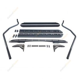 4X4FORCE Side Steps Brush Rail Bars for Holden Colorado RC RG Rodeo RA Dual Cab