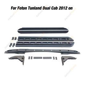 SUPA4X4 Steel Side Steps & Rock Sliders for Foton Tunland Dual Cab 2012-On