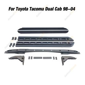 SUPA4X4 Steel Side Steps & Rock Sliders for Toyota Tacoma Dual Cab 1998-2004