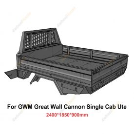 Heavy Duty Steel Tray 2400x1850x900mm for GWM Great Wall Cannon Single Cab