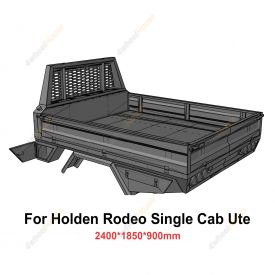 Heavy Duty Steel Tray 2400x1850x900mm for Holden Rodeo Single Cab Ute