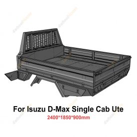 Heavy Duty Steel Tray 2400x1850x900mm for Isuzu D-Max Single Cab Ute