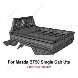 Heavy Duty Steel Tray 2400x1850x900mm for Mazda BT50 Single Cab Ute