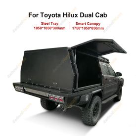 Steel Tray 1850*1850*300 & Canopy 1750*1850*850 for Toyota Hilux Dual Cab