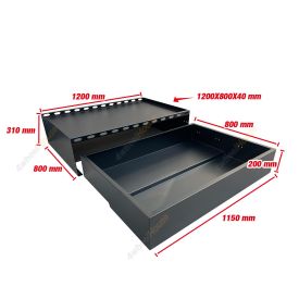 SUPA4X4 Premium 1200mm Wide Aluminium Ute Canopy Slide Drawer / Bench