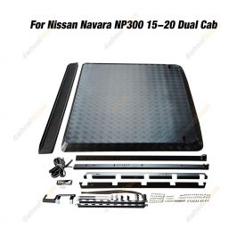 4X4FORCE Aluminium Hard Lid Cover for Nissan Navara NP300 15-20 Dual Cab Ute