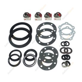 Swivel Hub King Pin Bearing Seal Kit for Land Rover RangeRover Discovery W/O ABS