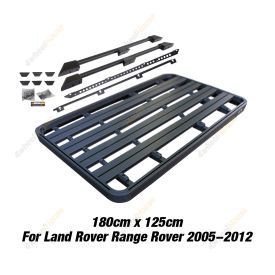 180x125cm Roof Rack Flat Platform & Rails & Bracket for Range Rover 2005-2012