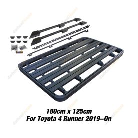 180x125cm Roof Rack Flat Platform & Rails & Bracket for Toyota 4 Runner 19-On