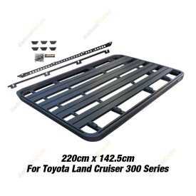 220x142.5cm Roof Rack Flat Platform with Bracket for Toyota Landcruiser 300