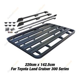220x142.5cm Roof Rack Platform & Rails & Bracket for Toyota Landcruiser 300