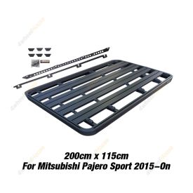 200x115cm Roof Rack Flat Platform & Bracket for Mitsubishi Pajero Sport 15-On
