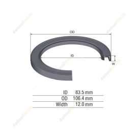 1 x Front Outer Axle Drive Shaft Oil Seal for Toyota HiLux GGN25 4WD