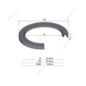 1 x Front Transmission Oil Seal for Toyota Corolla ZRE152 4 Cyl 2ZRFE