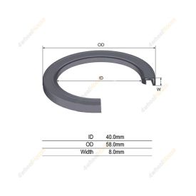 1 x Transfer Case Oil Seal for Toyota HiLux LN111 4WD 4 Cyl 2.8L Case Input