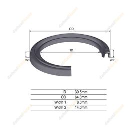 1 x Front Inner Axle Drive Shaft Oil Seal for Toyota Camry ACV36 4 Cyl