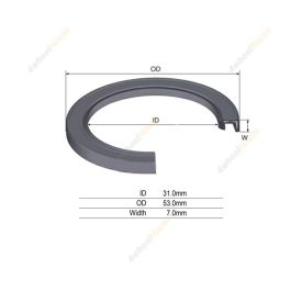 Front Transmission Oil Seal for Toyota HiLux TGN16 2WD 4 Cyl 2.7L 6/05-On Manual