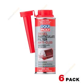6 x Liqui Moly Diesel Particulate Filter Anti-Clog Cleaner 250ml 2729