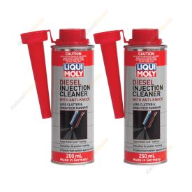 2 x Liqui Moly Diesel Injection Cleaner with Anti-Knock 250ml 2789