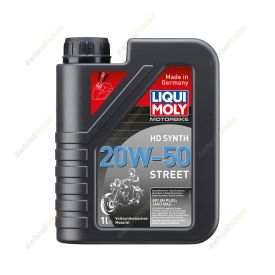Liqui Moly Fully Synthetic Motorbike HD 20W-50 Street Motor Oil 1L 3816