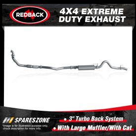 Redback 304 SS Exhaust Large Muffler with cat for Holden Colorado RC Rodeo RA