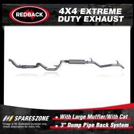 Redback 4x4 Exhaust Large Muffler with cat for Toyota Landcruiser 78 1HD-FTE Manual
