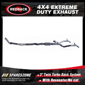 Redback 4x4 Exhaust with Resonator No cat for Toyota Landcruiser 79 1VD-FTV 12-16
