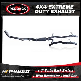 Redback 4x4 Exhaust with Resonator with cat for Toyota Landcruiser 76 1VD-FTV 03/07-on