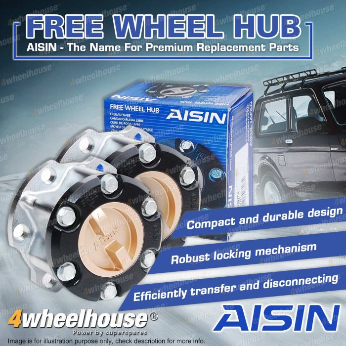 2 x Genuine Aisin Free Wheel Hubs for Toyota Hilux Surf LN KZN